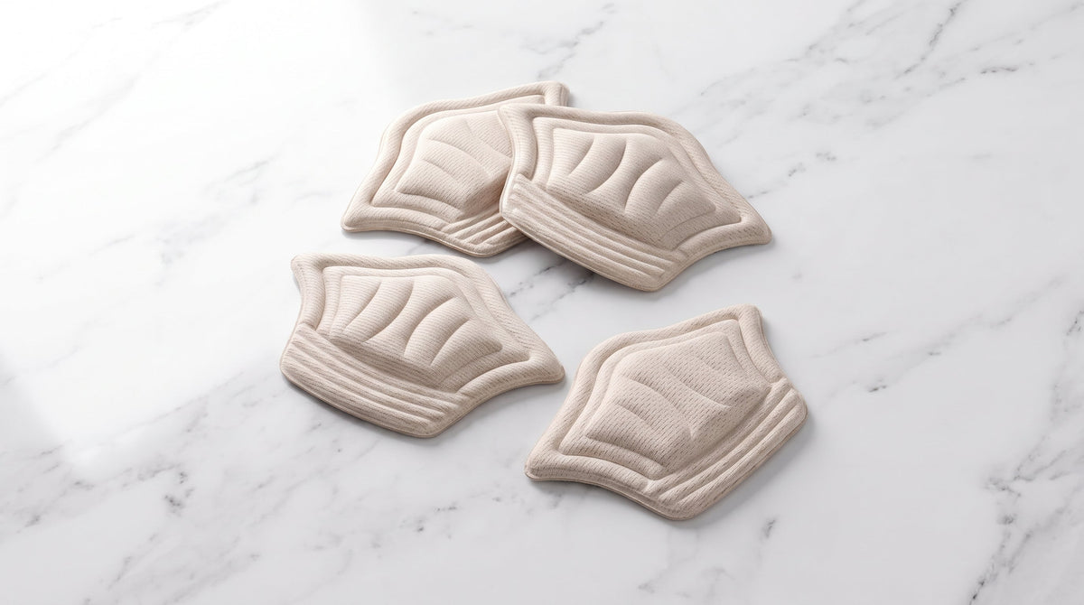KANEEA thick beige heel grip pad filling loose shoe gap — best heel grips for shoes too big 2026