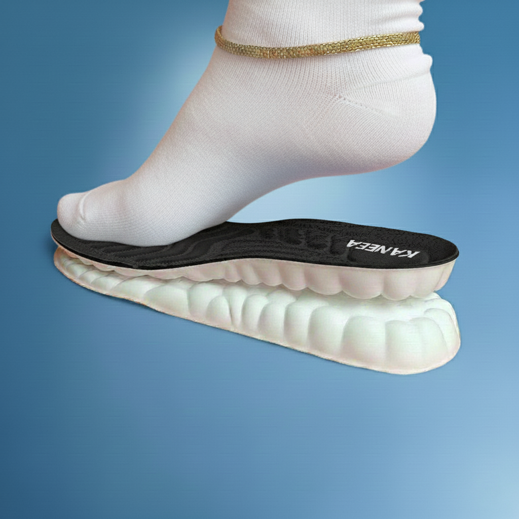 KANEEA insole anti-slip base with anatomical arch support design